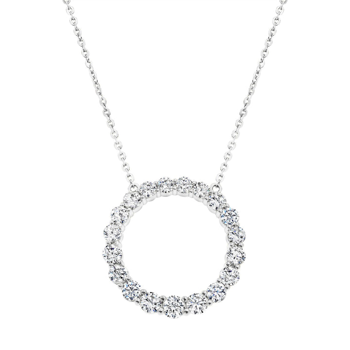 necklace round diamond