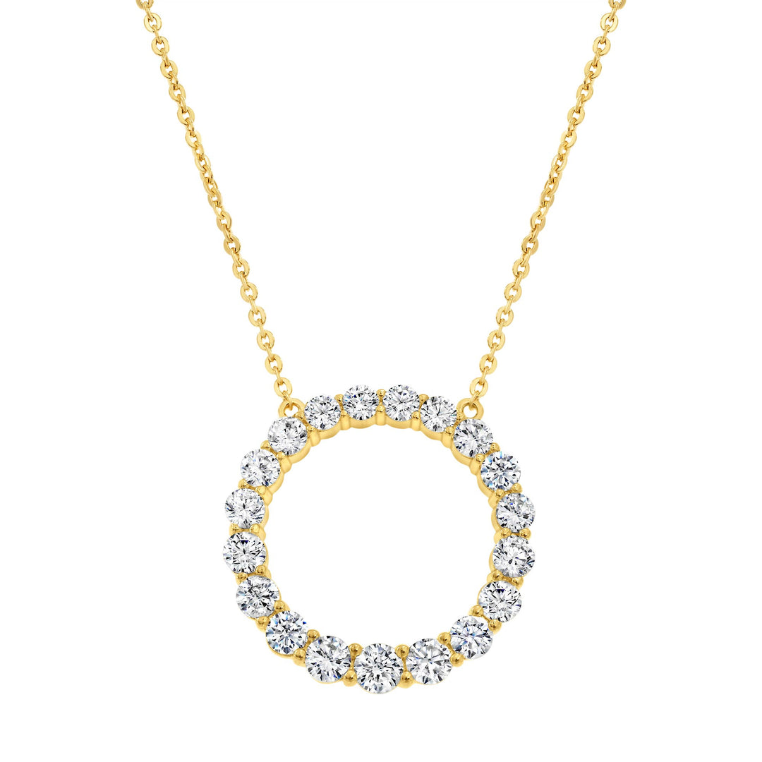 necklace round diamond