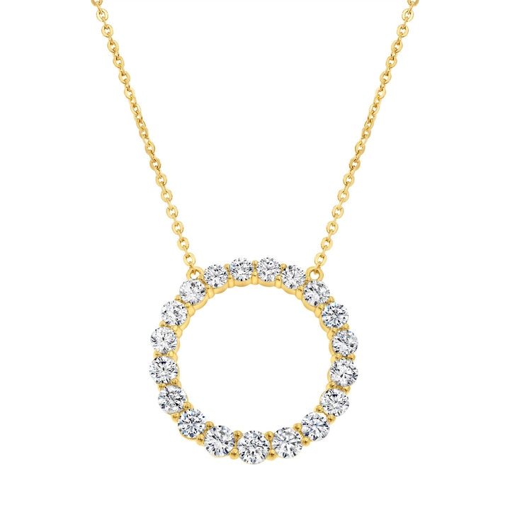 necklace round diamond