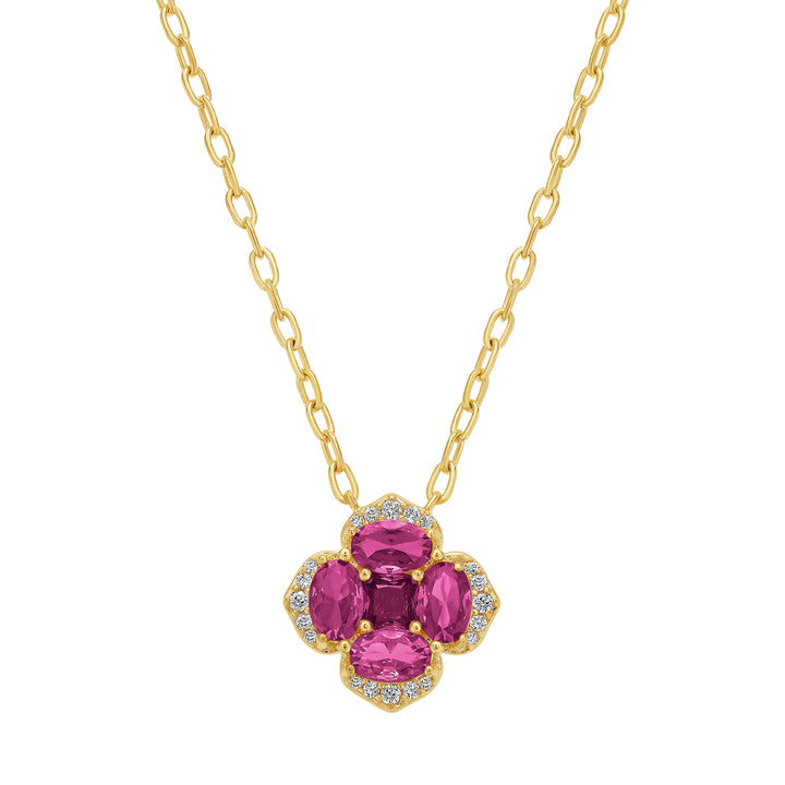 necklace oval stones square