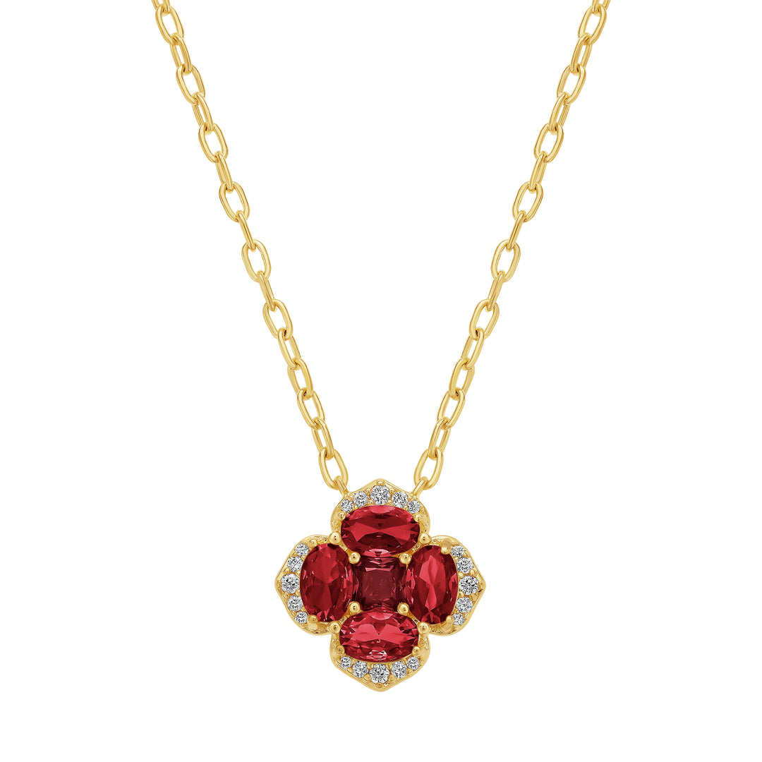 necklace oval stones square