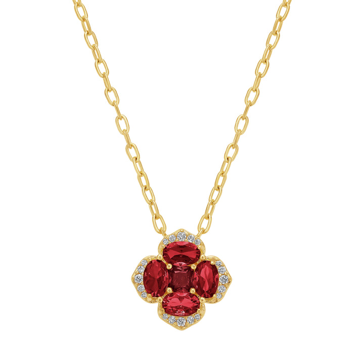 necklace oval stones square