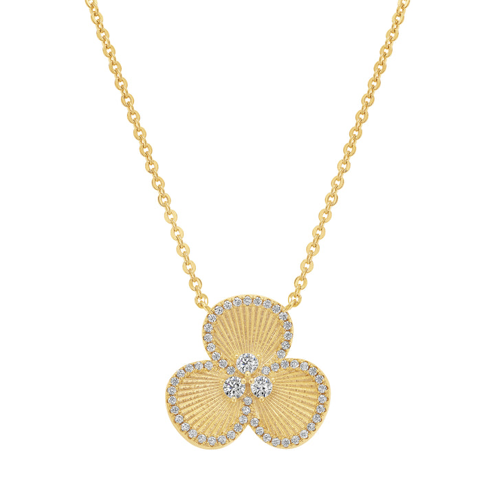necklace overlapping petal flower