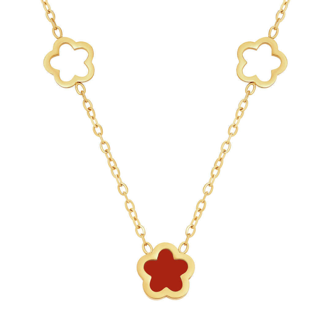 necklace cut in flower