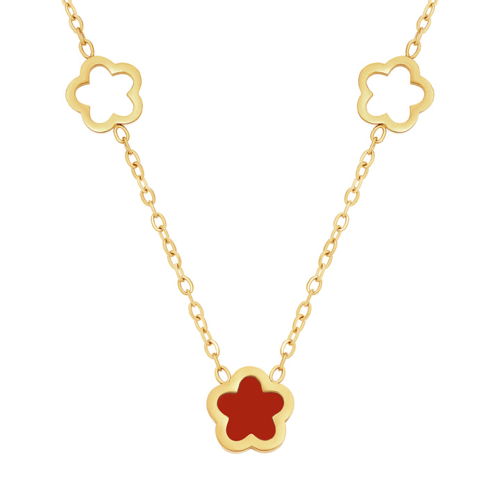 necklace cut in flower