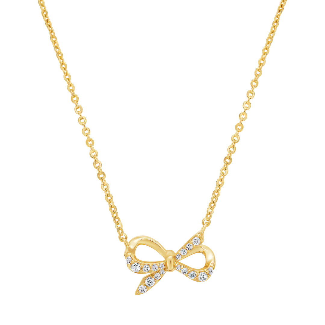 necklace thin bow tie