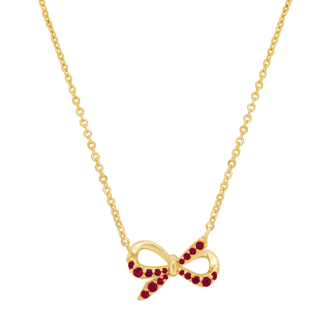 necklace thin bow tie