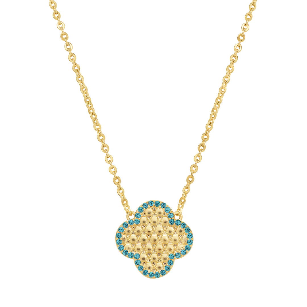 necklace honycomb clover