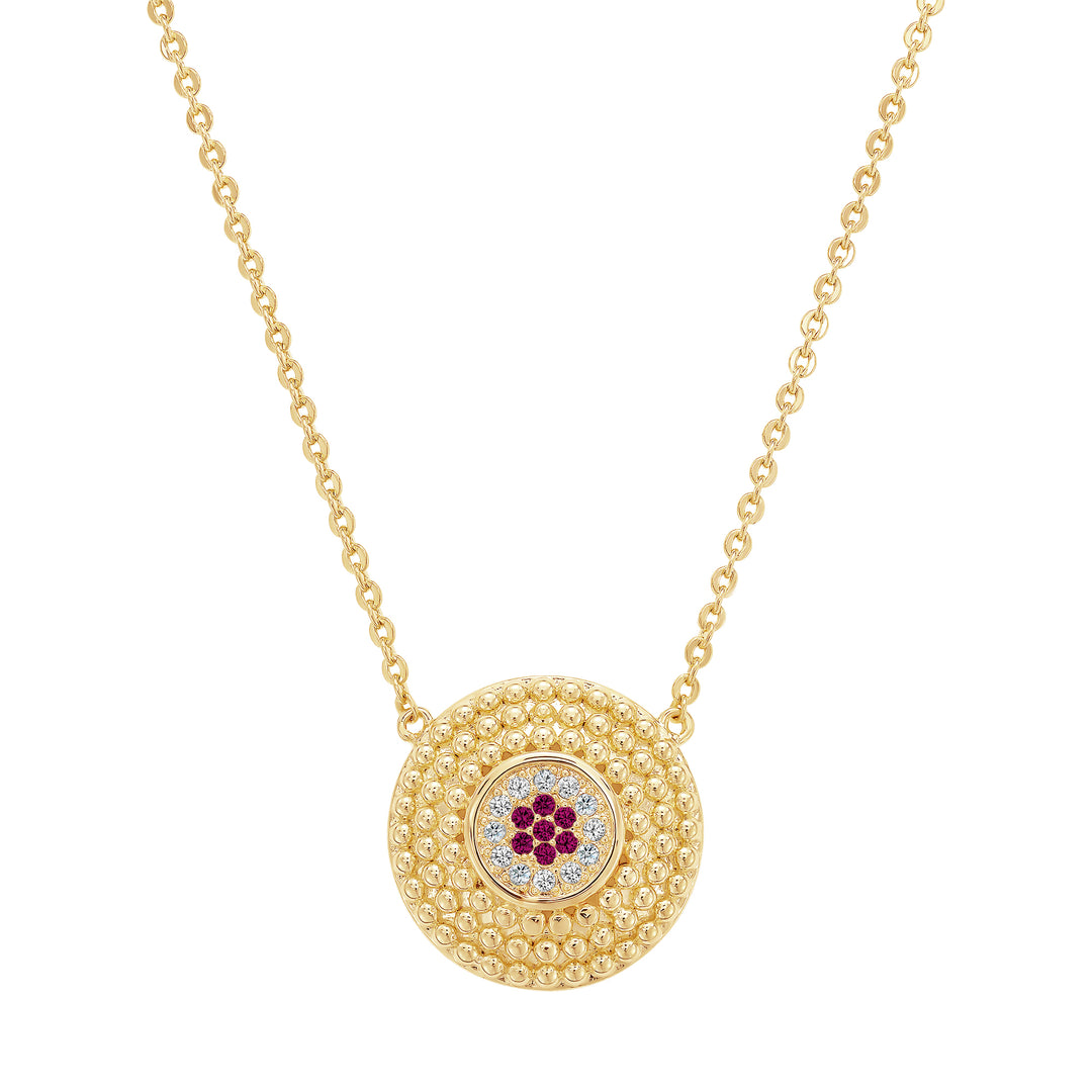 necklace ball textured circle