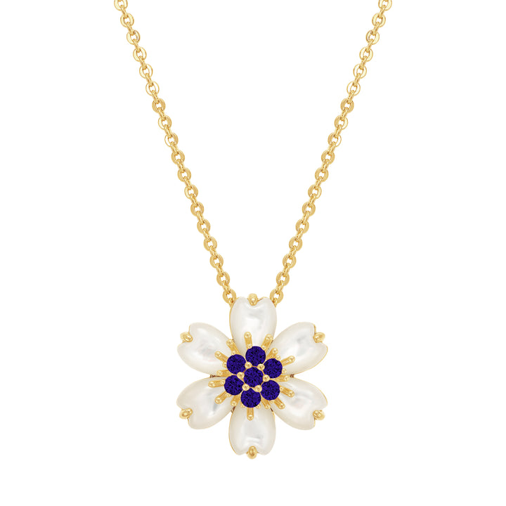 necklace puffed mop flower