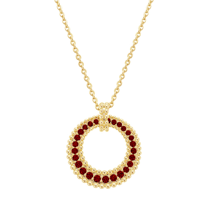 necklace clamped circle