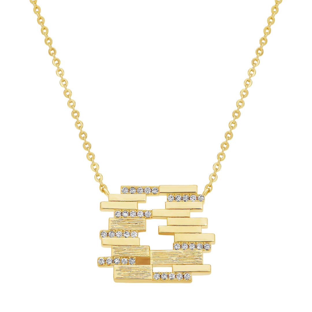 necklace asymmetrical blocks