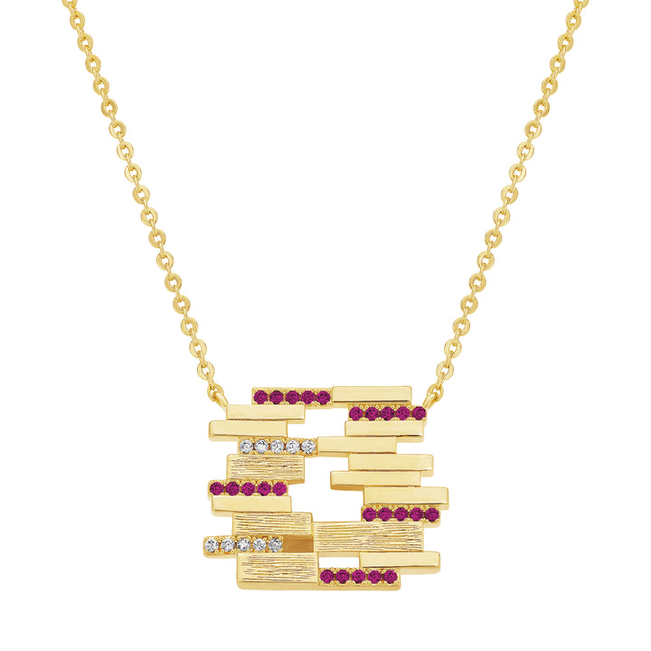 necklace asymmetrical blocks