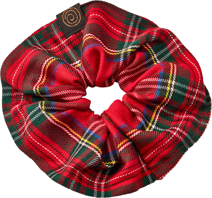 pony scrunchie oversized plaid