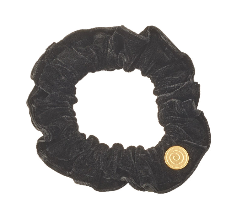 pony scrunchie studded velvet narrow