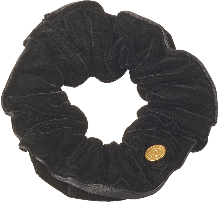 pony scrunchie studded velvet wide