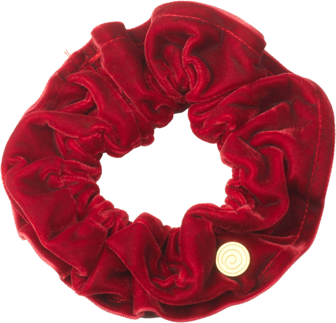 pony scrunchie studded velvet wide