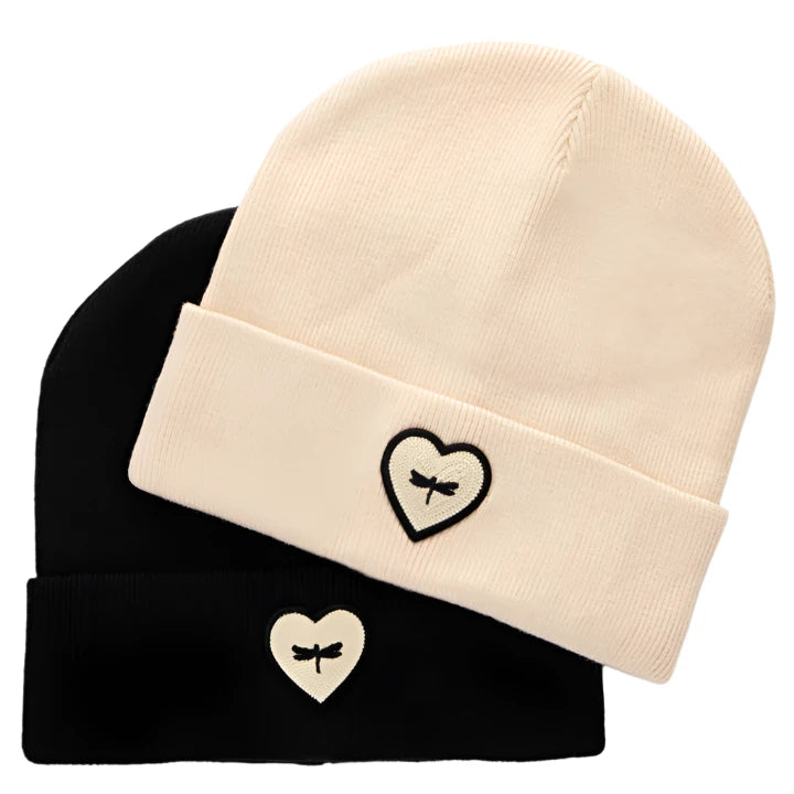 beanie woven heart