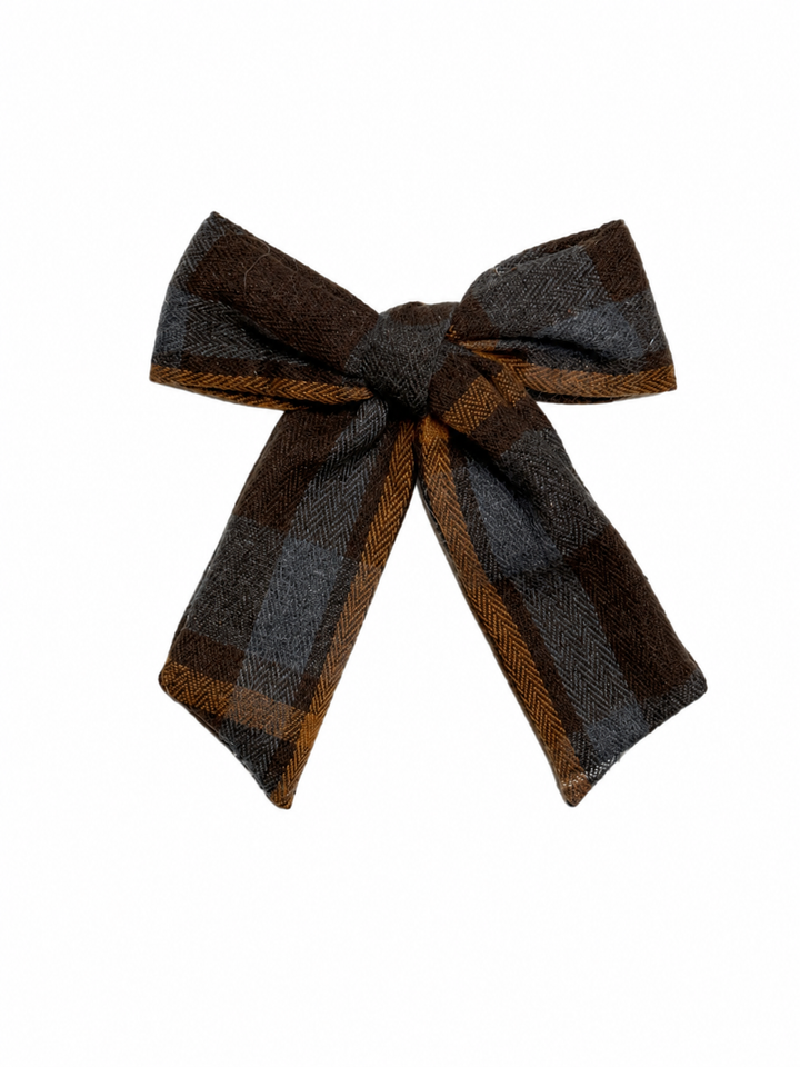 clip plaids bow
