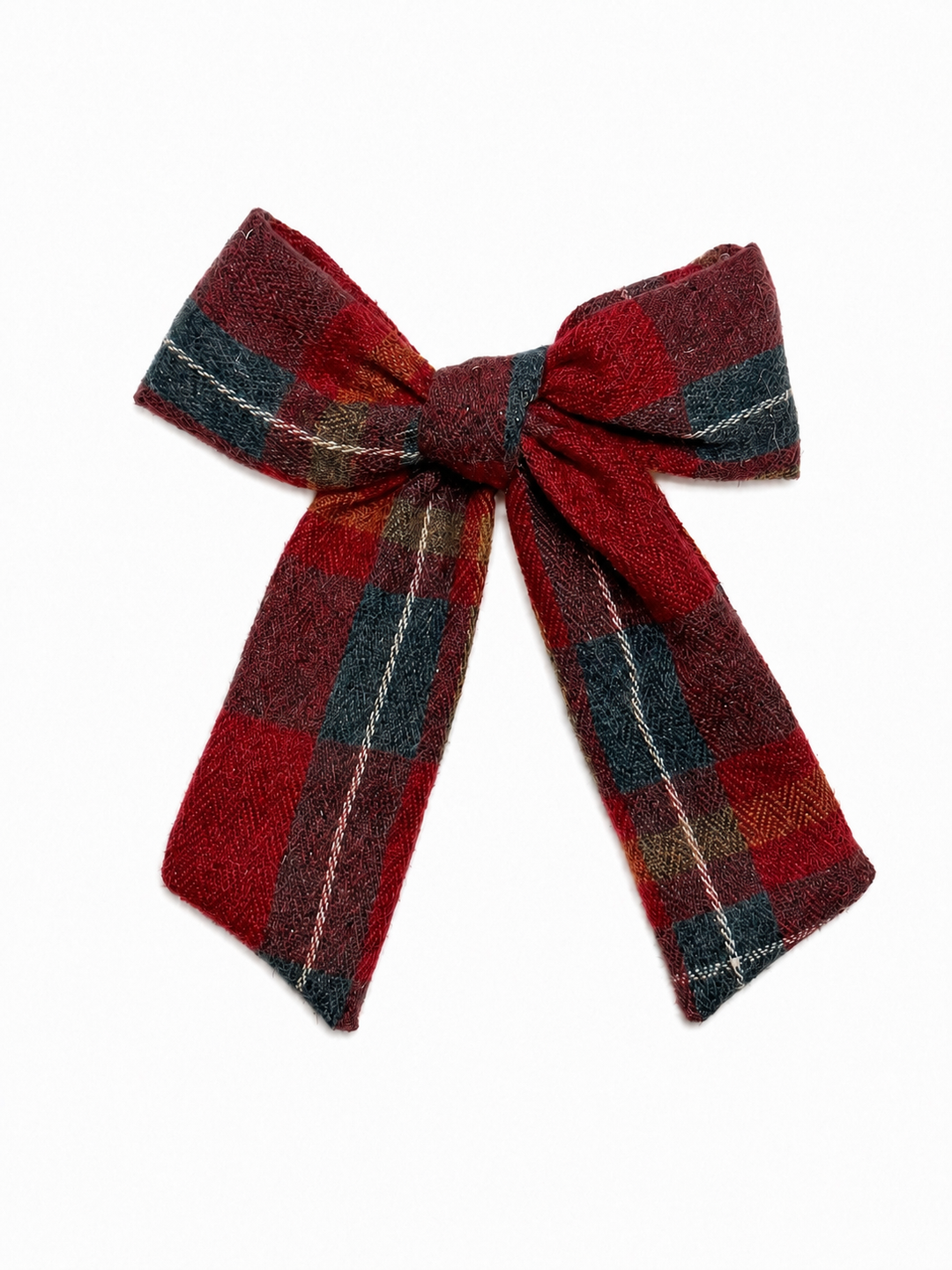 clip plaids bow
