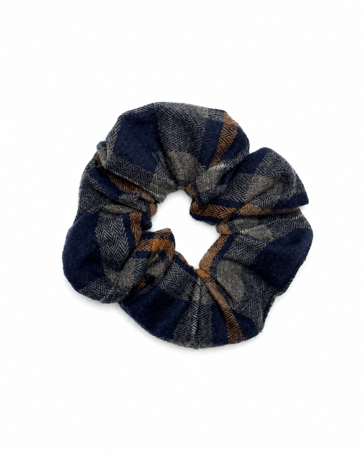 pony scrunchie plaids
