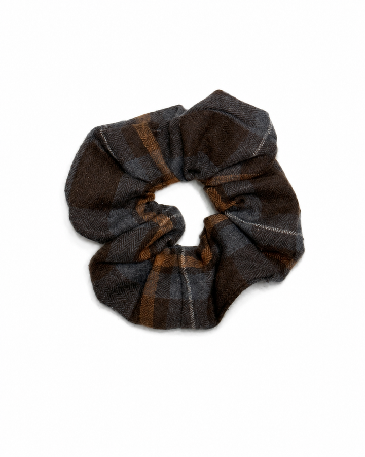 pony scrunchie plaids
