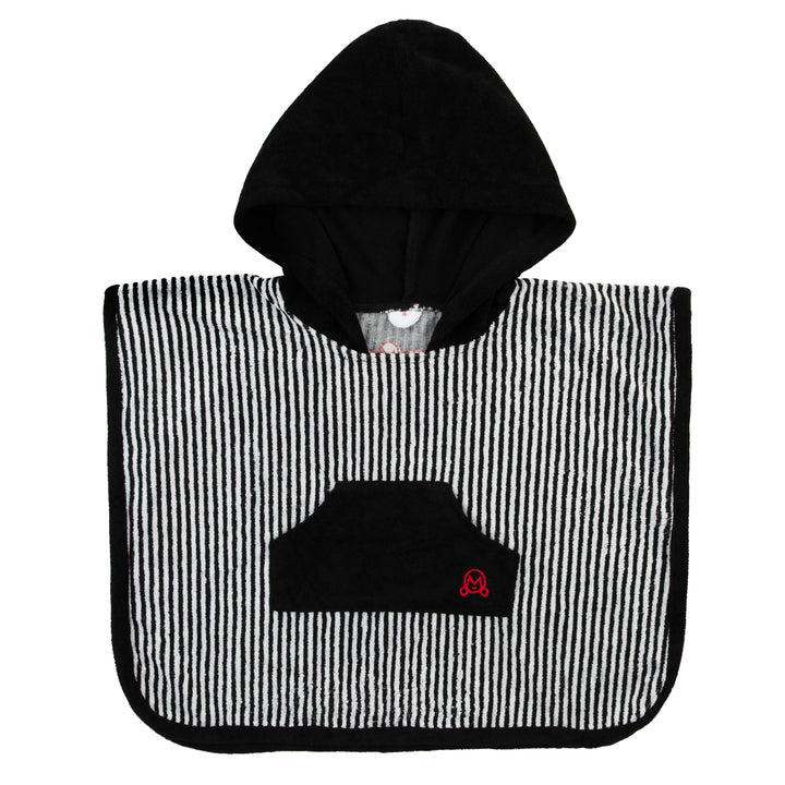 bathrobe pinstriped terry poncho
