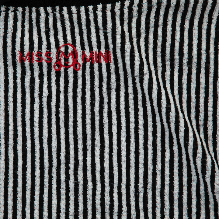 bathrobe pinstriped terry poncho