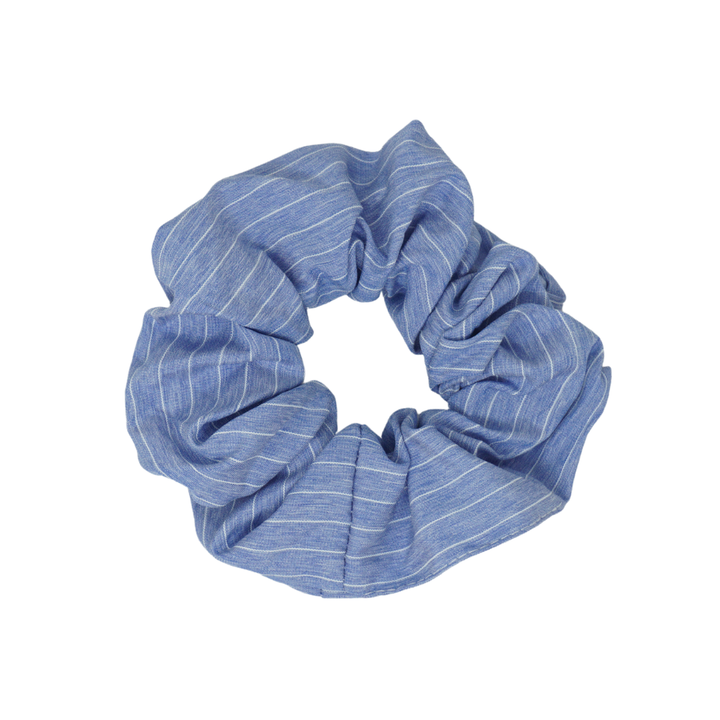 pony scrunchie pin stripe