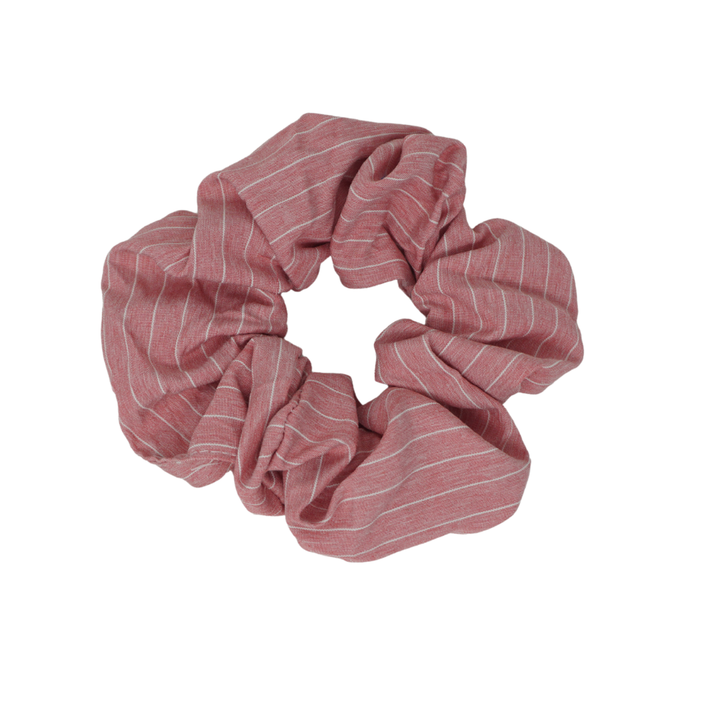 pony scrunchie pin stripe