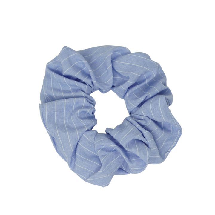 pony scrunchie pin stripe