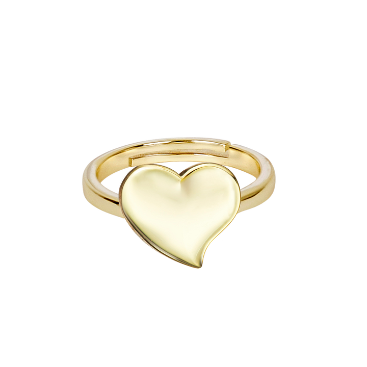 ring gold outline heart