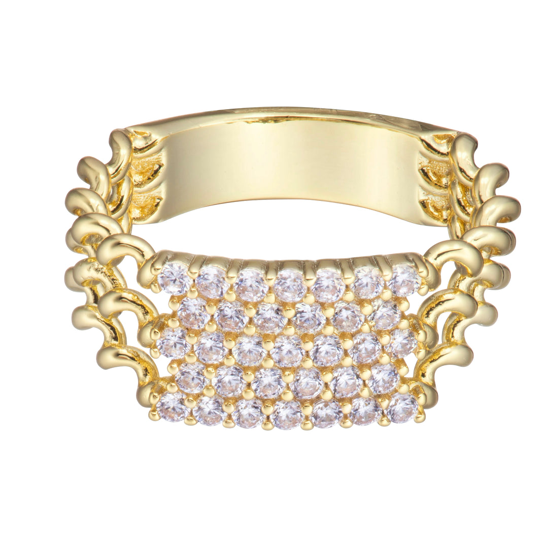 ring three row ripple cz rectangle