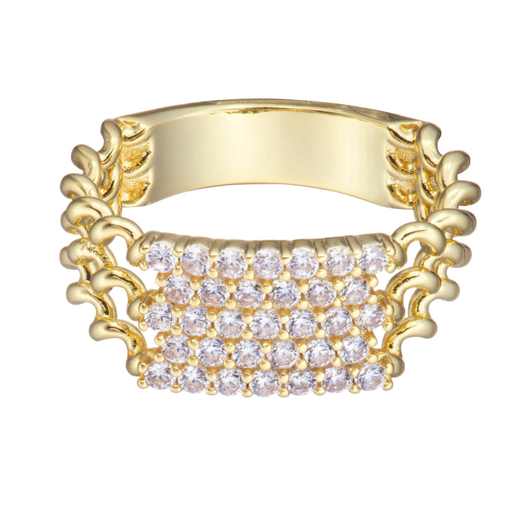 ring three row ripple cz rectangle