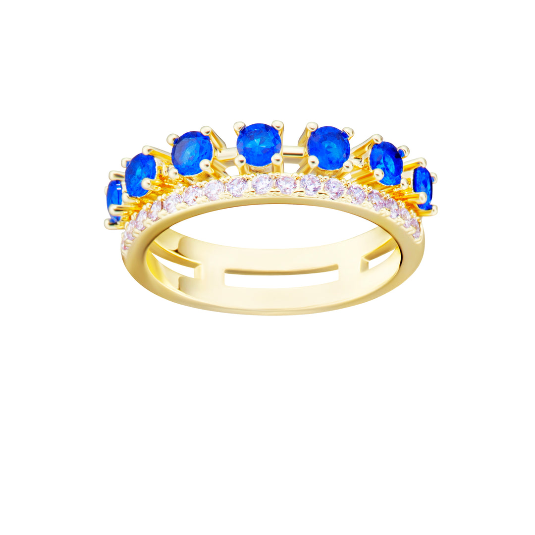 ring cz double row
