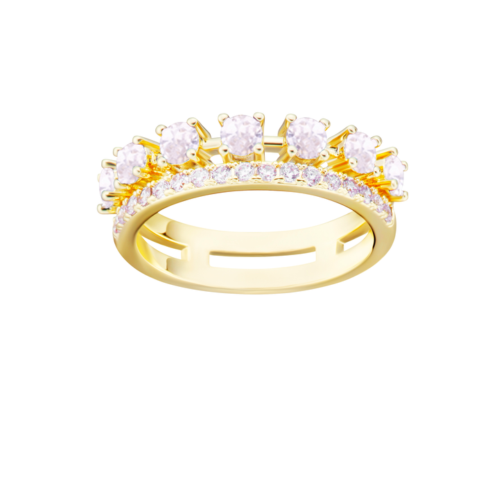ring cz double row