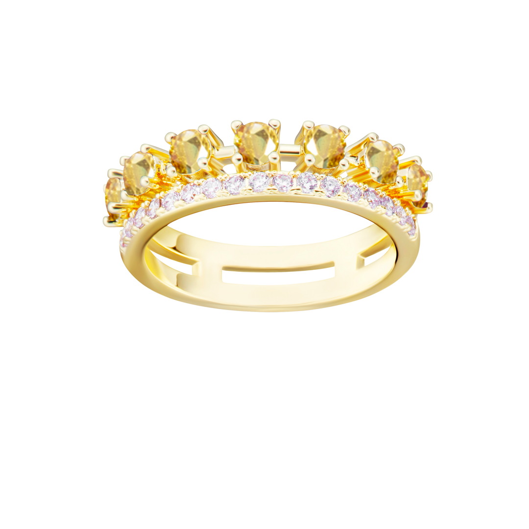 ring cz double row