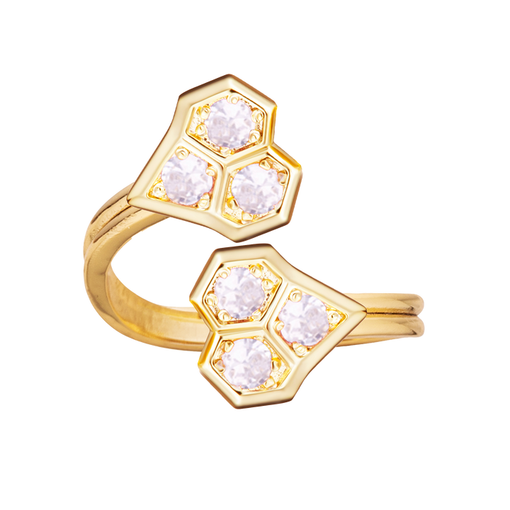 ring overlapping sectional heart