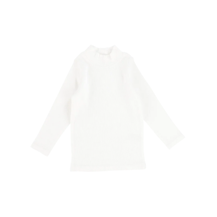 top l/s mockneck ribbed