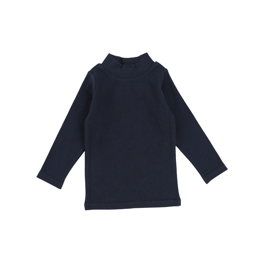 top l/s mockneck ribbed