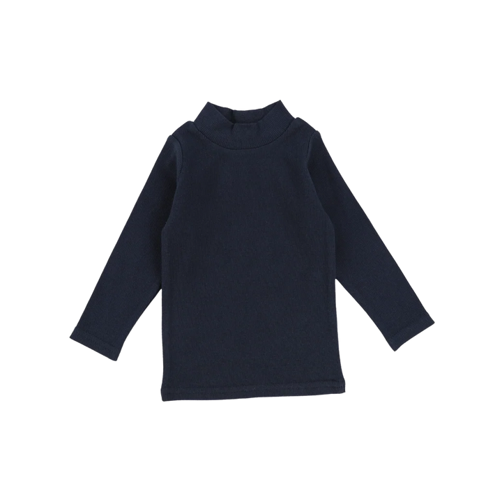 top l/s mockneck ribbed