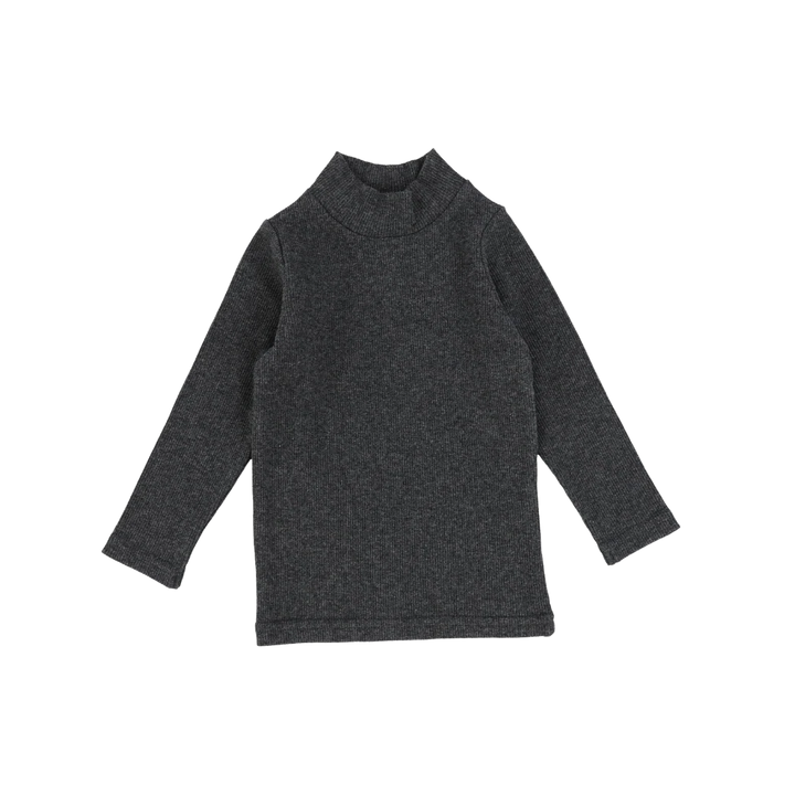 top l/s mockneck ribbed