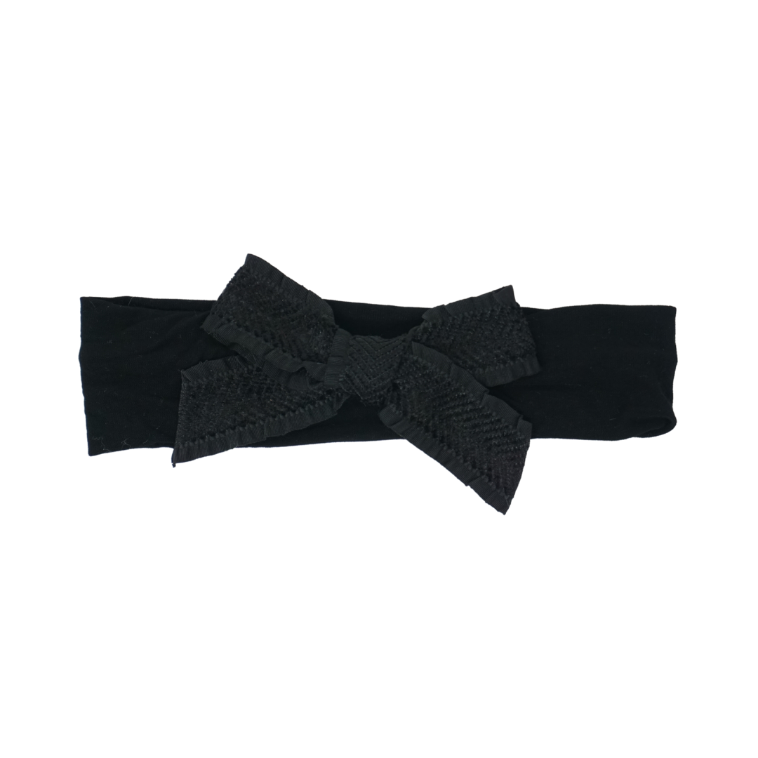 baby band modal ruffle velvetty herringbone