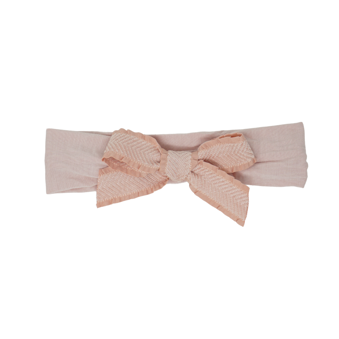 baby band modal ruffle velvetty herringbone