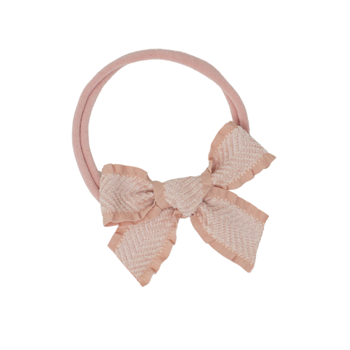 baby band nylon ruffle velvetty herringbone