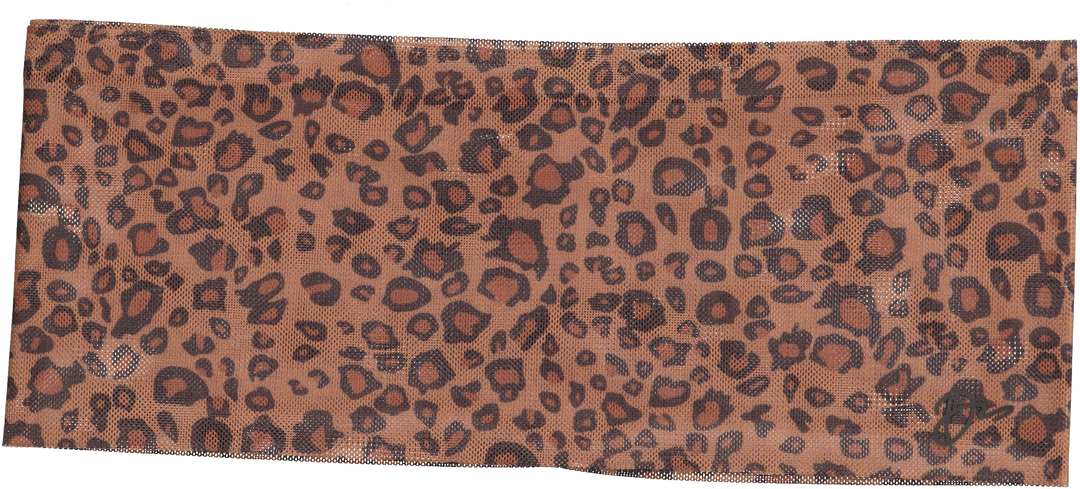 headwrap mesh leopard