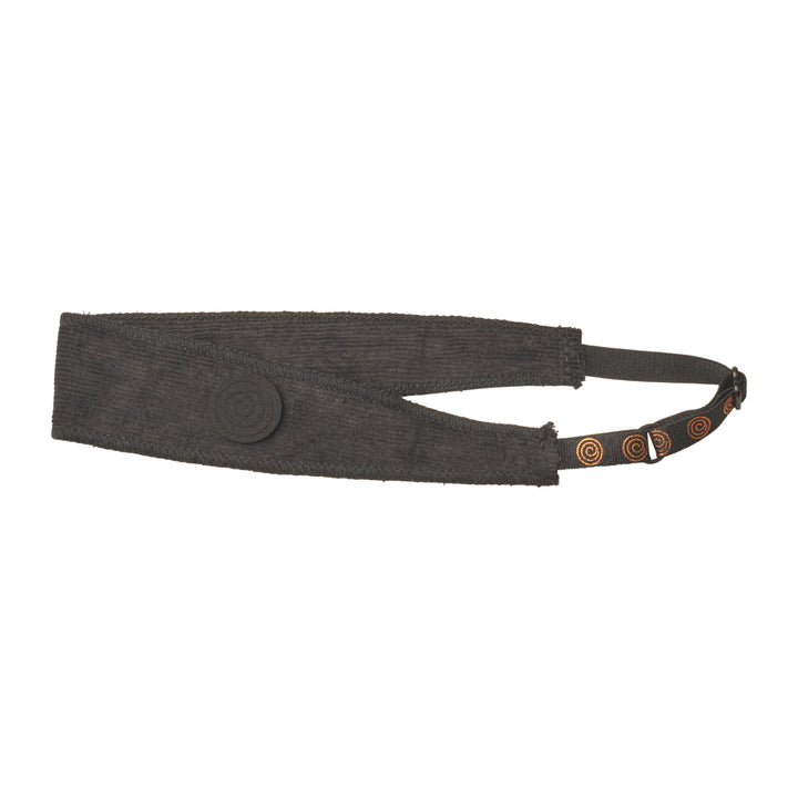 sweatband textured corduroy logo