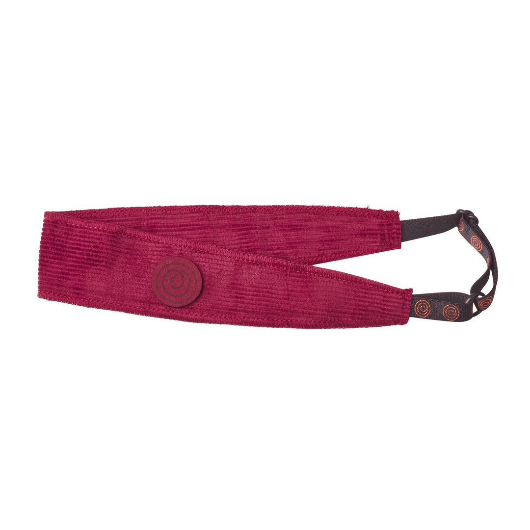 sweatband textured corduroy logo