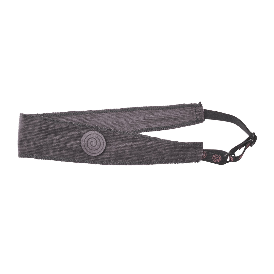 sweatband textured corduroy logo
