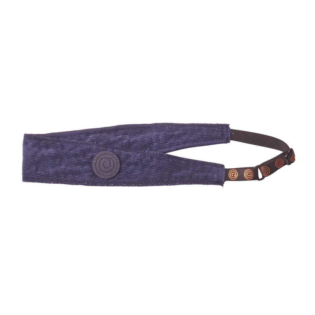 sweatband textured corduroy logo